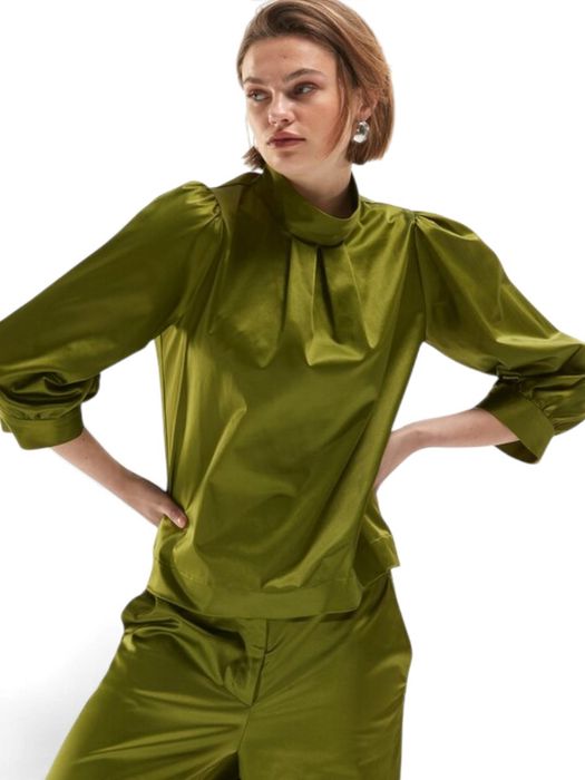 Groene geklede blouse Seraph Senso