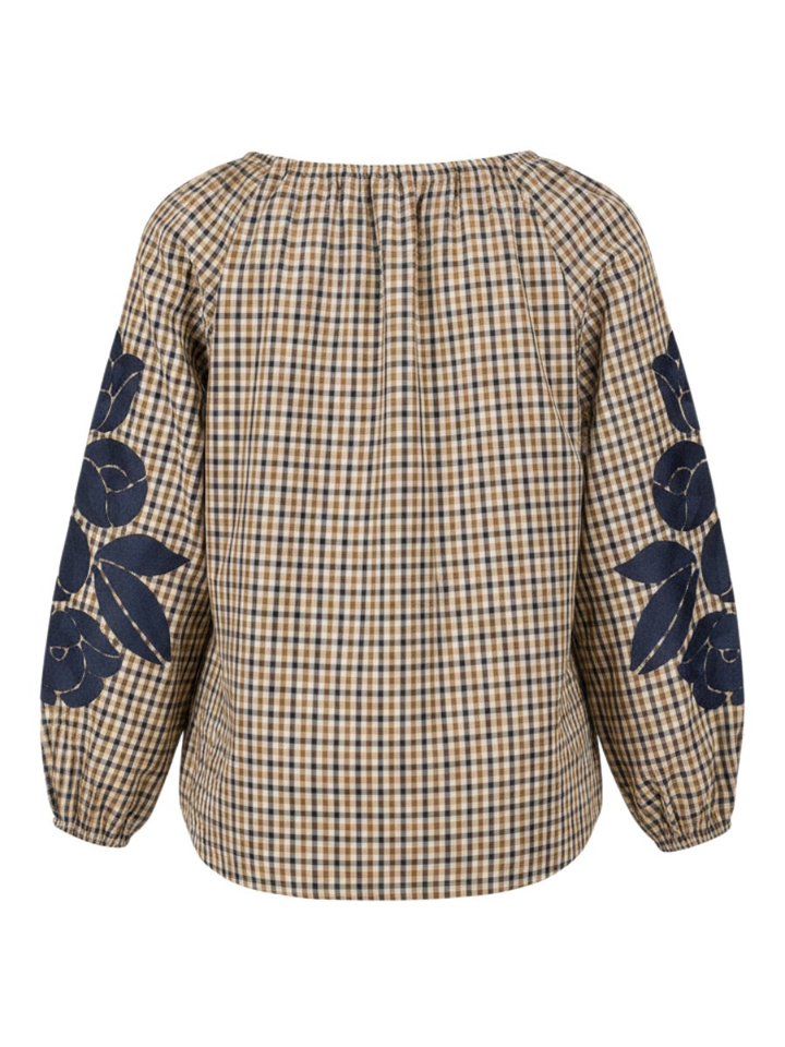 Multi-color bloes met ruit Rhea Senso