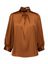 Bruine blouse met plooidetail Esenza Senso