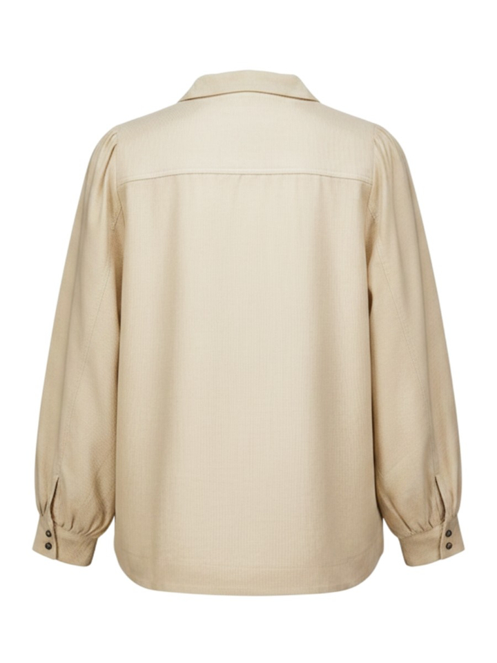 Beige bloes in ribfluweel Diete Senso