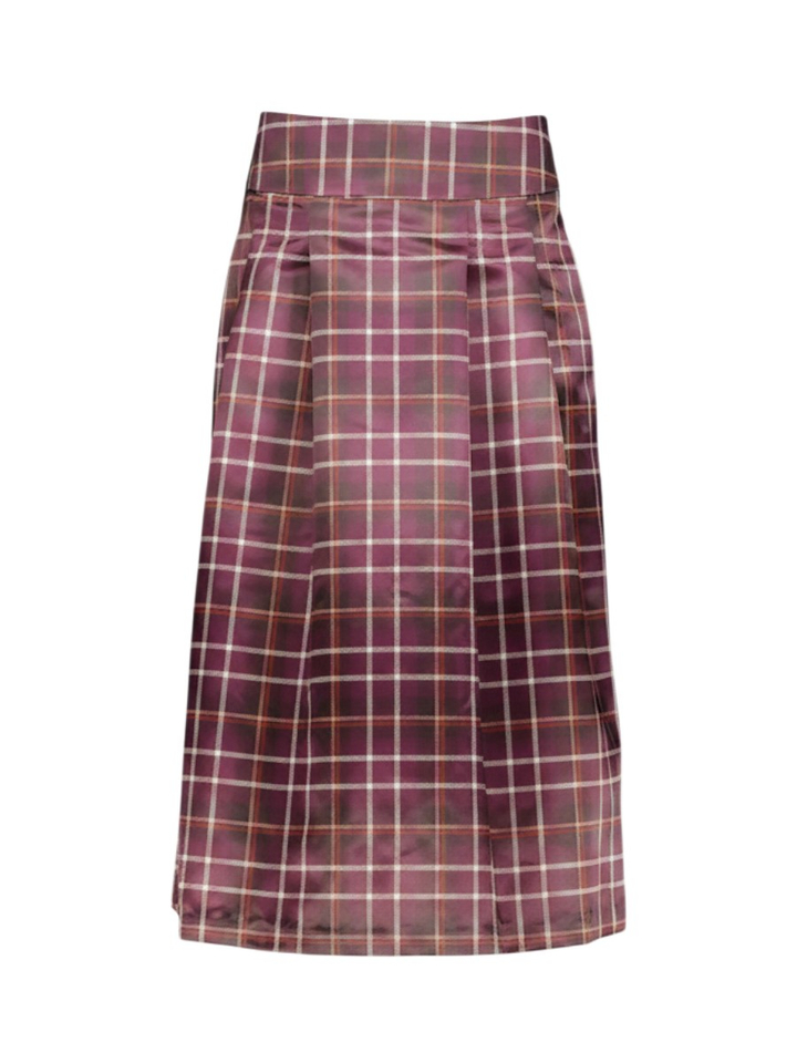Bordeaux geruiten rok Duxe Senso