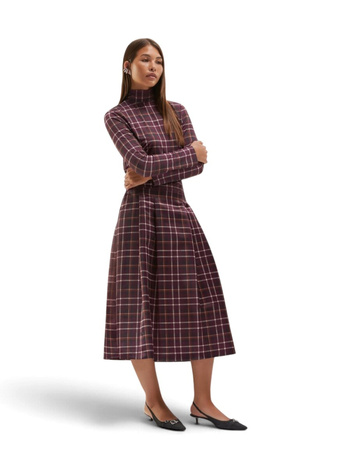 Bordeaux geruiten rok Duxe Senso