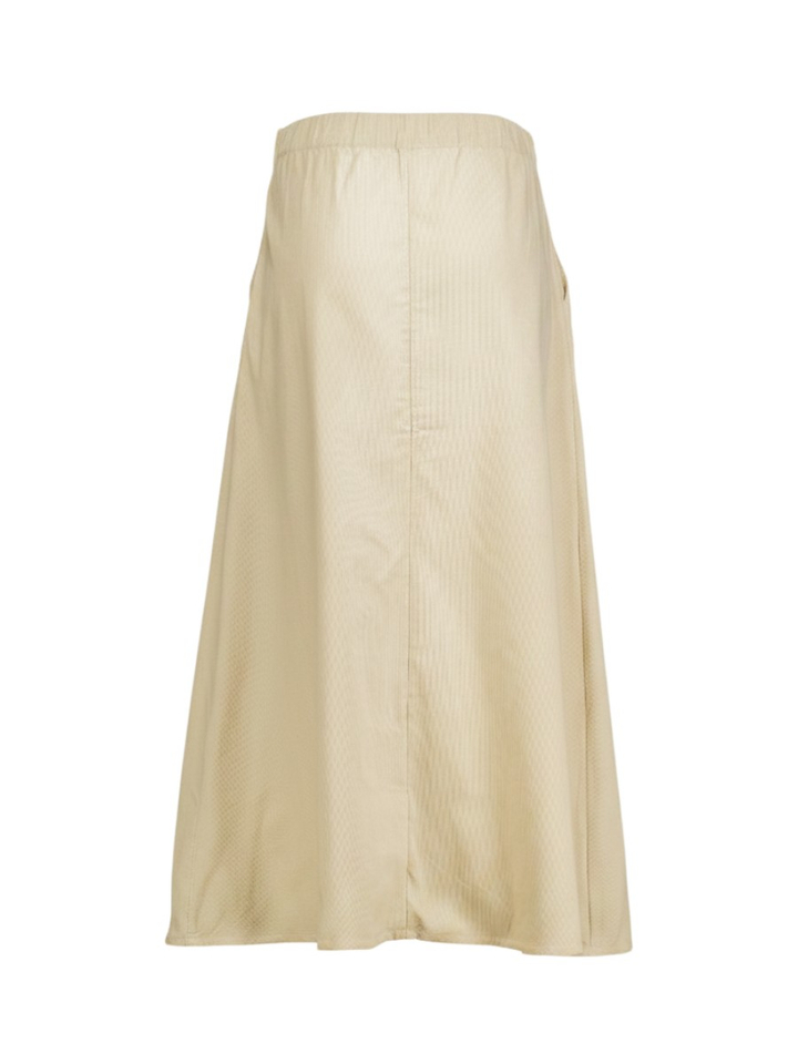 Beige lange rok in ribfluweel Diete Senso 