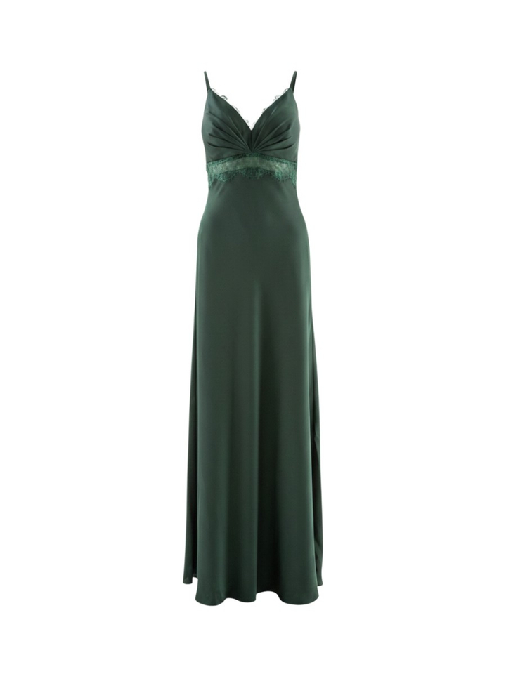 Groene feestelijke maxi jurk Vera Mont