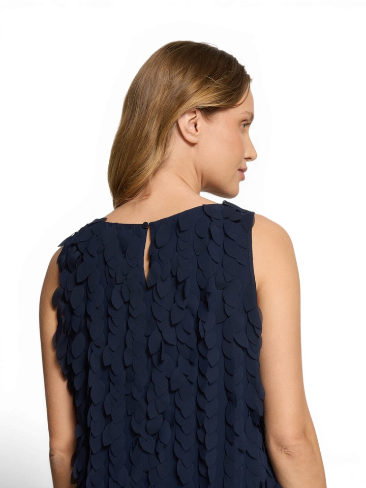 Donkerblauwe jurk met detail Vera Mont 