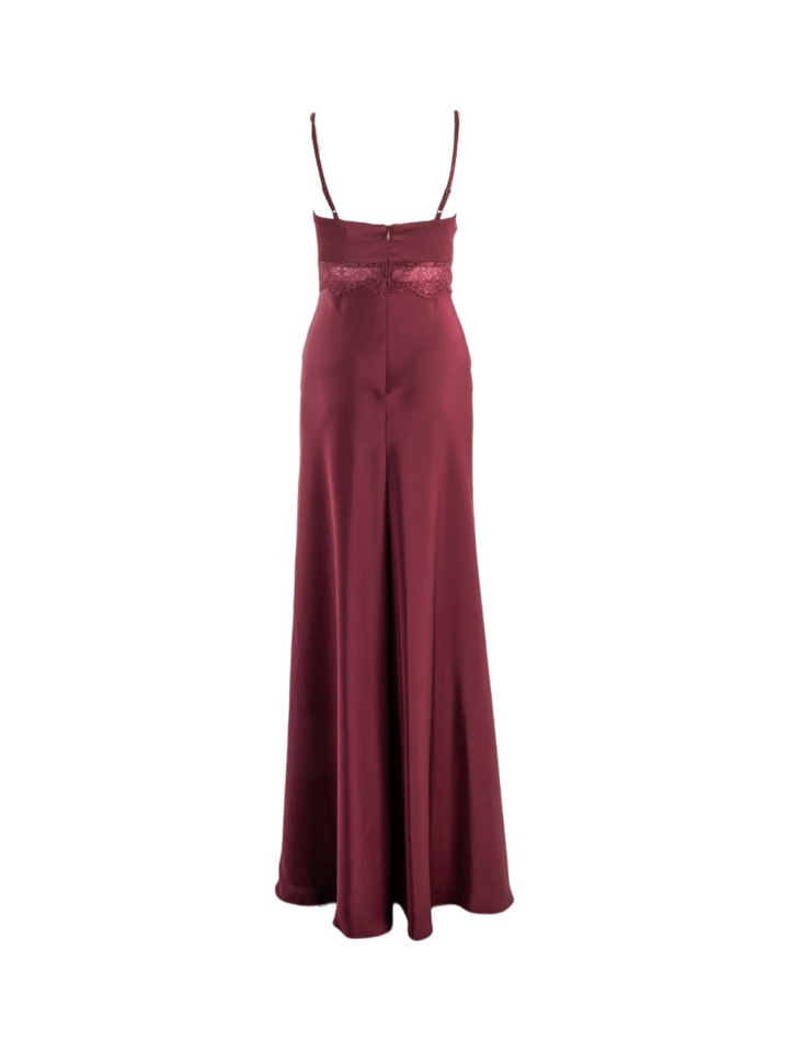 Bordeaux feestelijke maxi-jurk Vera Mont 