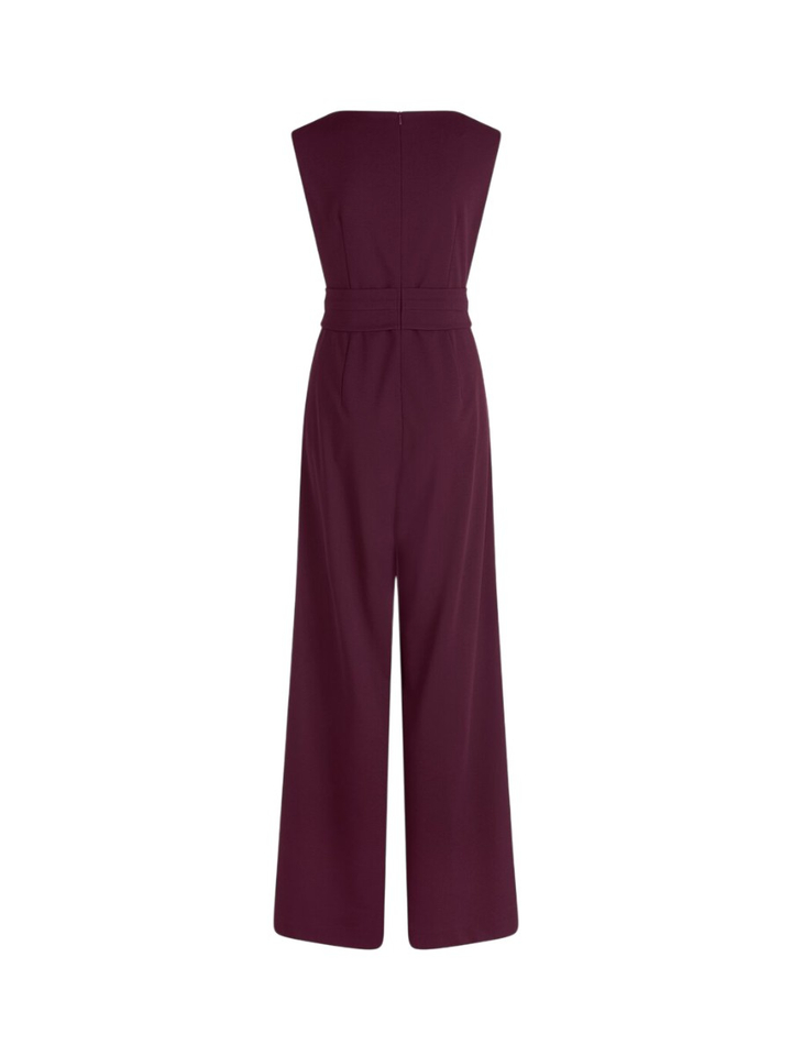 Bordeaux feestelijke jumpsuit Vera Mont 