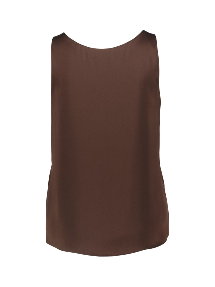 Bruine geklede top Vera Mont