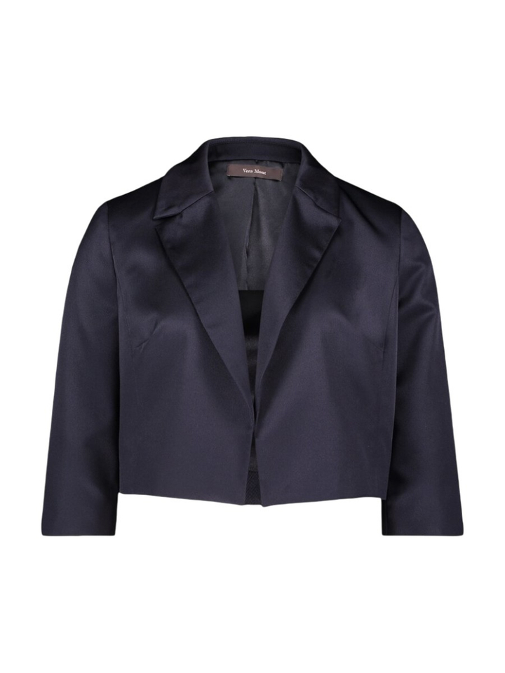 Donkerblauwe geklede vest Vera Mont
