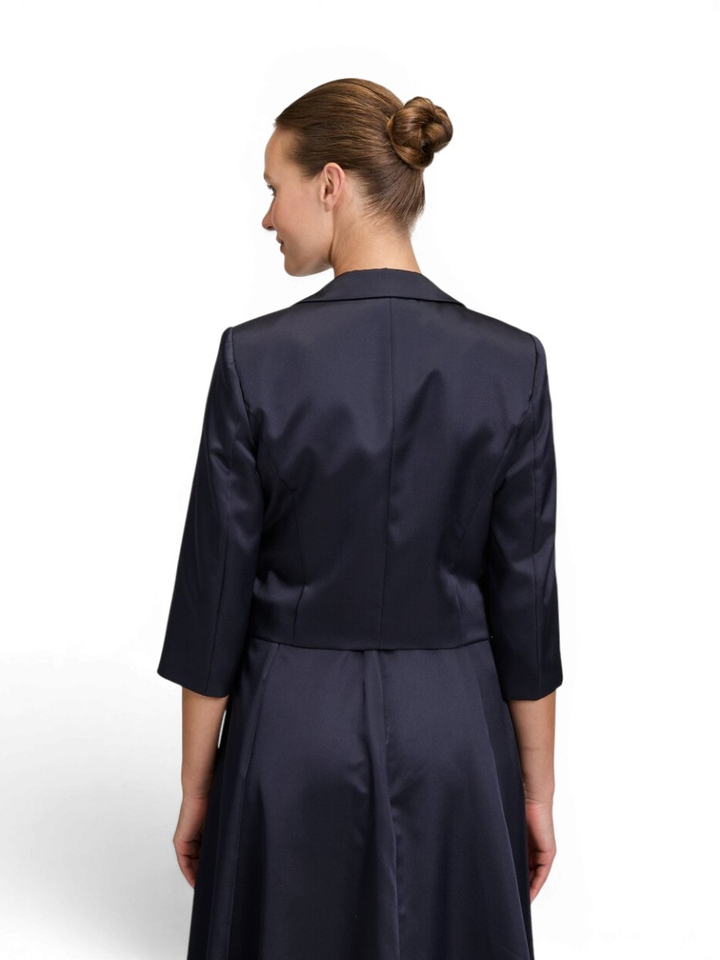Donkerblauwe geklede vest Vera Mont