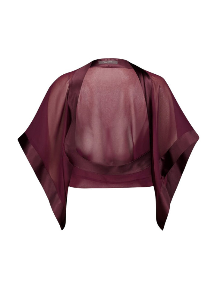Bordeaux doorzichtige bolero Vera Mont 