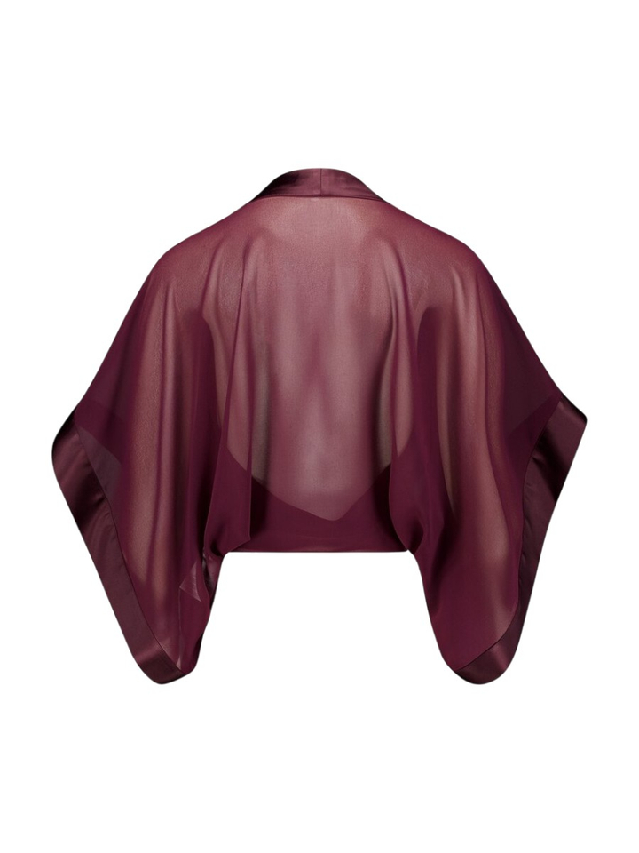 Bordeaux doorzichtige bolero Vera Mont 