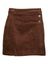 Bruine rok in ribfluweel Grace&Mila 