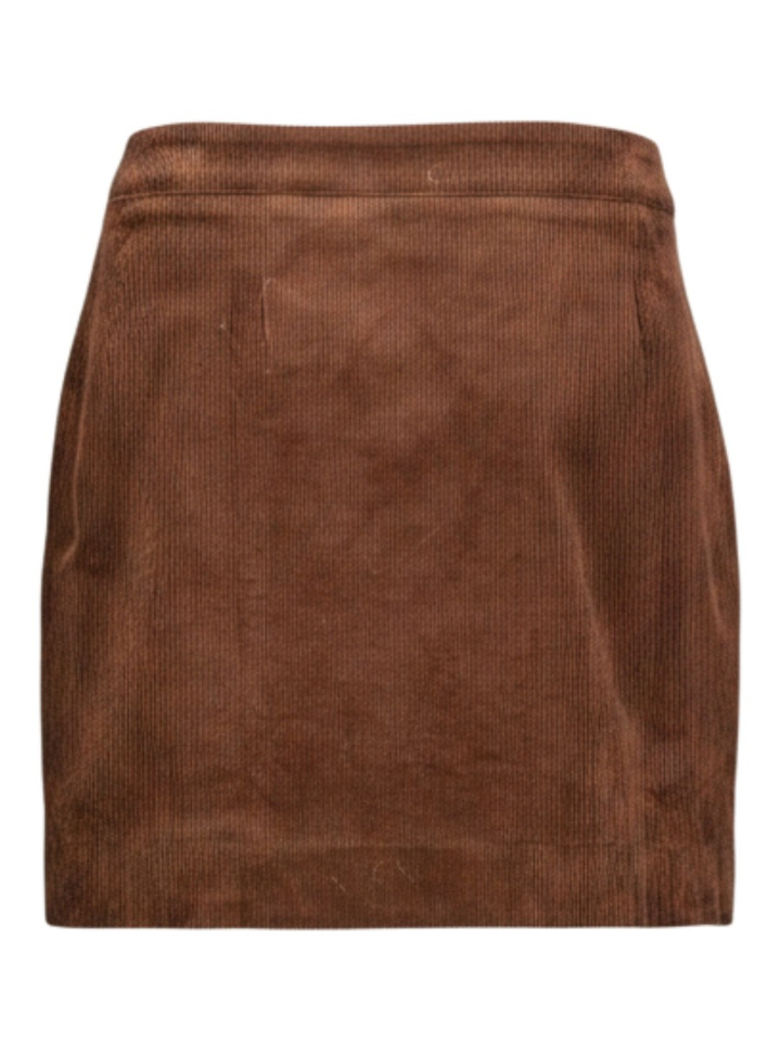 Bruine rok in ribfluweel Grace&Mila
