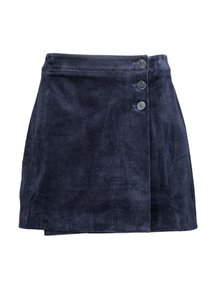 Donkerblauwe ribfluwelen rok Adele Grace & Mila