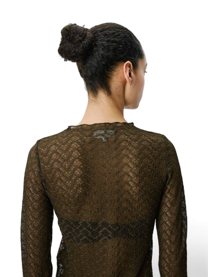 Groene transparante top Aube Grace & Mila 