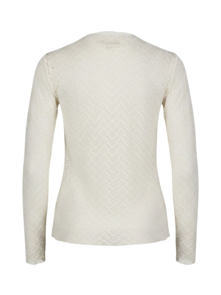 ecru doorzichtige T-shirt in kant Aube Grace&Mila 
