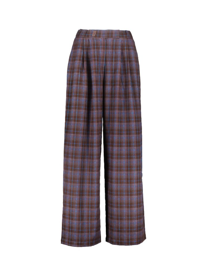 Bruin met blauw geruite broek MIGUEL Jiji Studio