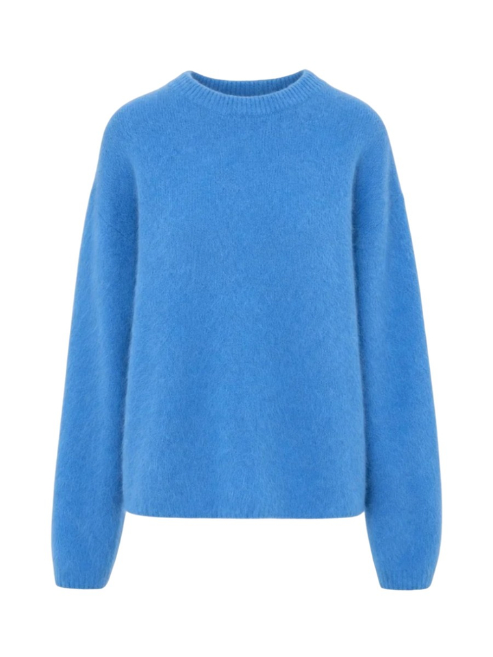 Blauwe sweater met ronde hals Jace Jiji Studio