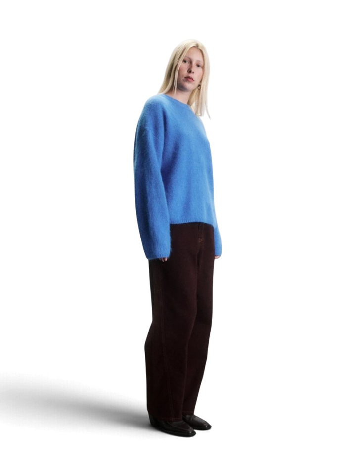 Blauwe sweater met ronde hals Jace Jiji Studio