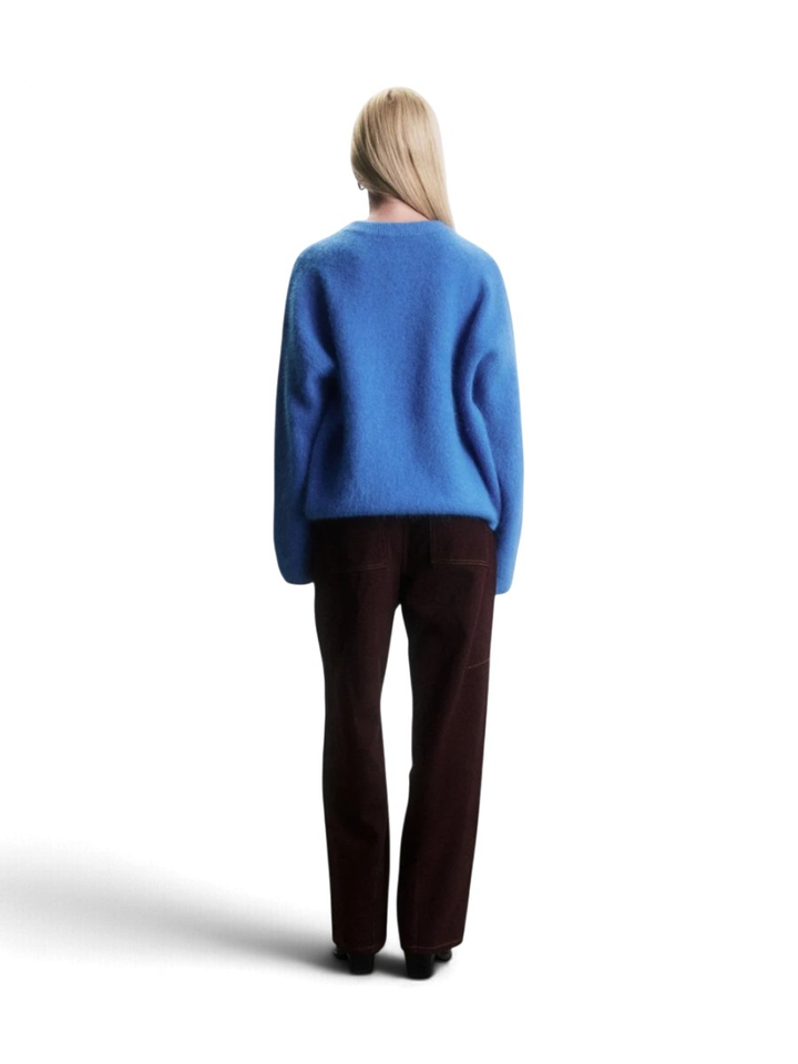 Blauwe sweater met ronde hals Jace Jiji Studio