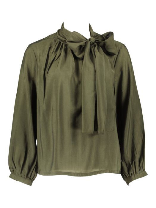 Groene bloes met strik detail Vesper Atmos