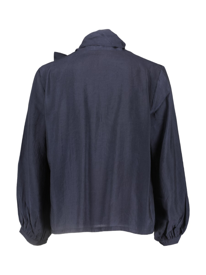 Blauwe bloes met strik detail Vesper Atmos