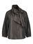 Donkerbruine blouse met strik Atmos 
