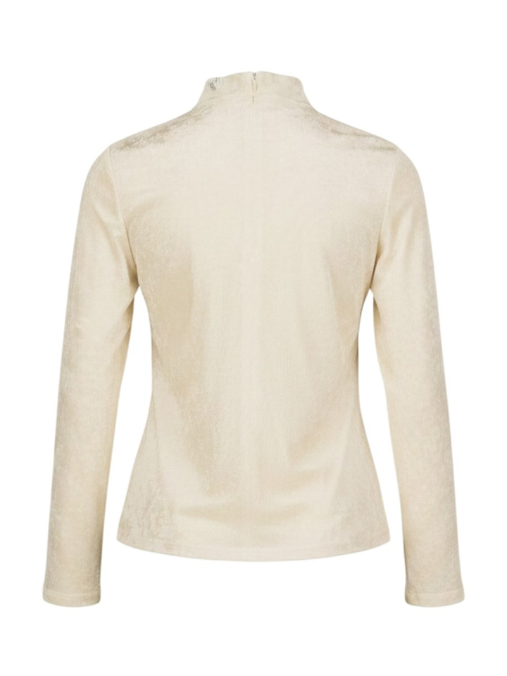 Witte transparante t-shirt met lange mouwen Melz Atmos