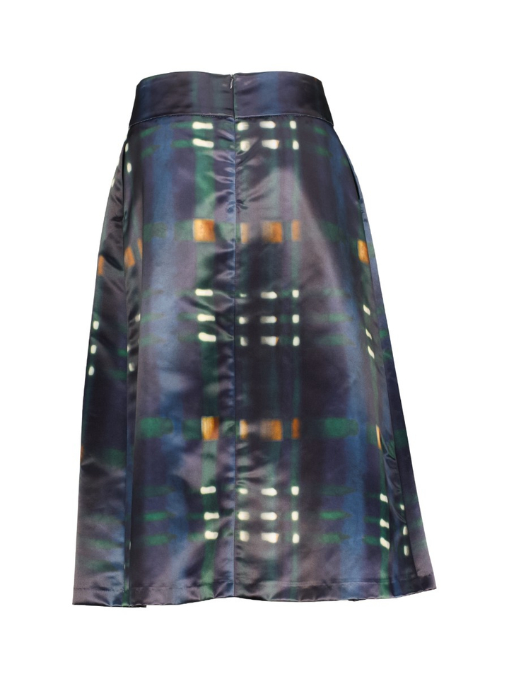 Multi-color glanzende rok met print Huxly Atmos 