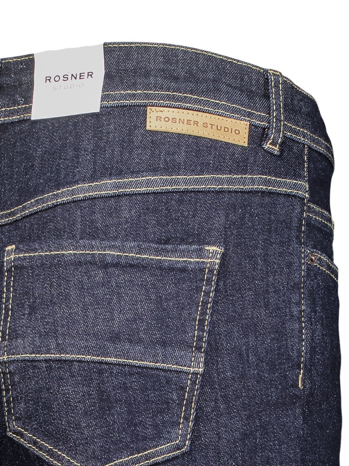 Donkerblauwe straight fit jeans Audrey straight Rosner