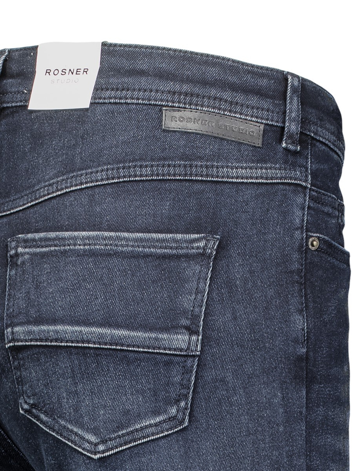 Donkerblauwe straight fit jeans Audrey Straight Rosner
