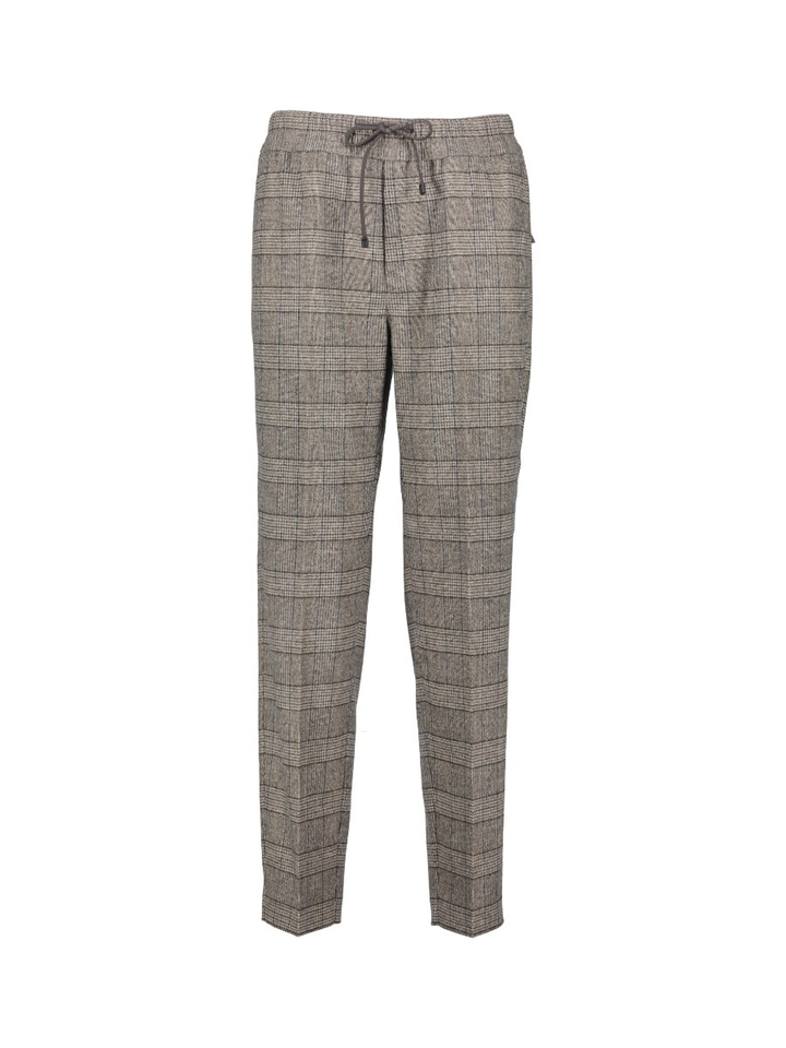 Grijze geruiten broek Mara Tapered Jogg Rosner 