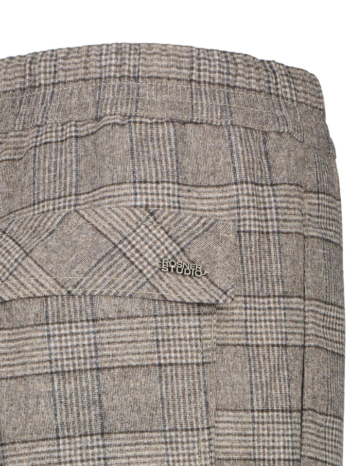 Grijze geruiten broek Mara Tapered Jogg Rosner 