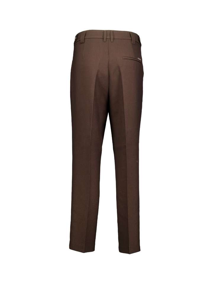 Donkerbruine geklede broek May Zigarette Rosner