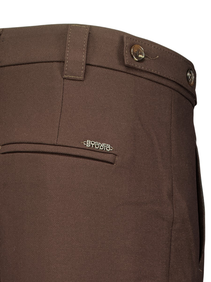 Donkerbruine geklede broek May Zigarette Rosner