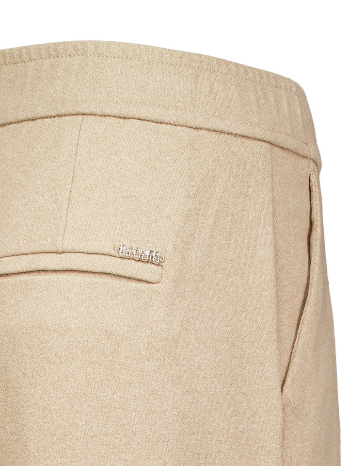 Beige geklede broek Mara Wide Leg Leger Rosner 
