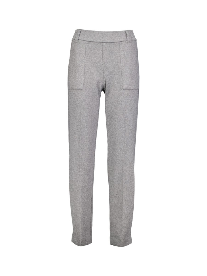 Grijze comfortabele jogger broek met elastiek Mara Tapered Rosner 