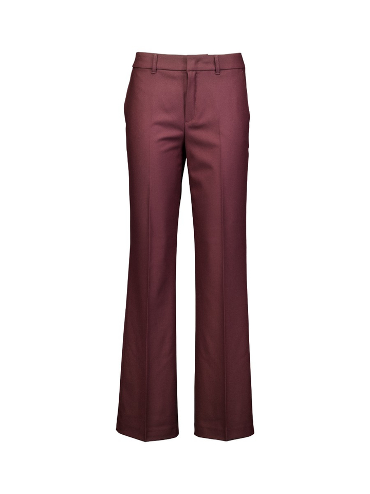 Bordeaux broek met wijde pijpen Mara Wide Leg Rosner