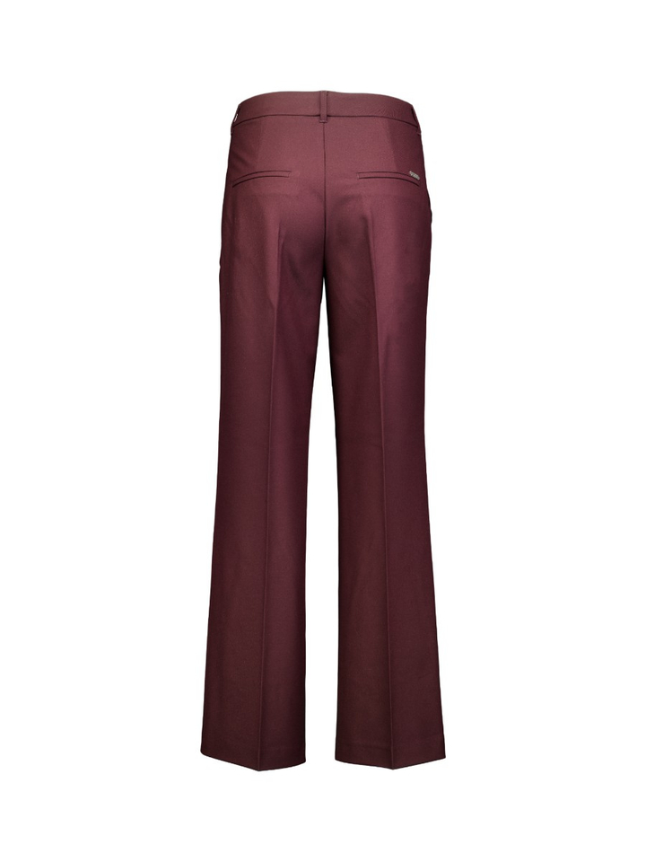 Bordeaux broek met wijde pijpen Mara Wide Leg Rosner