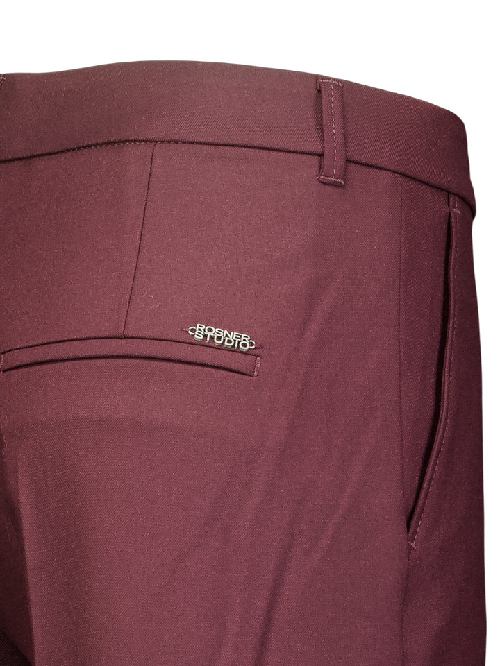 Bordeaux broek met wijde pijpen Mara Wide Leg Rosner