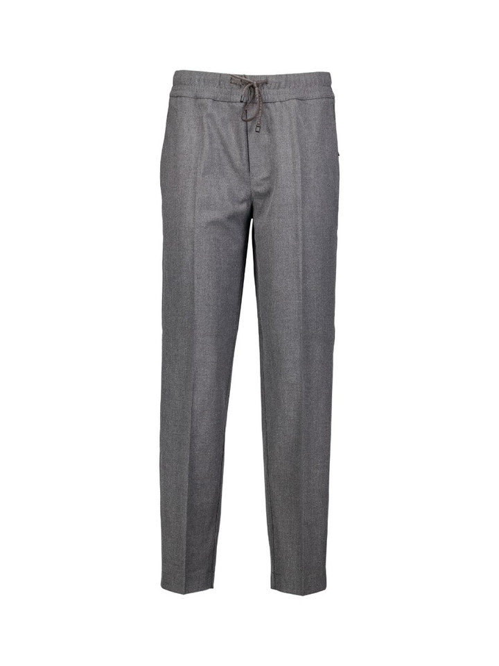 Grijze tapered fit jogger broek met elastiek Mara Tapered Rosner 
