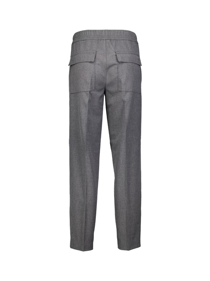 Grijze tapered fit jogger broek met elastiek Mara Tapered Rosner 