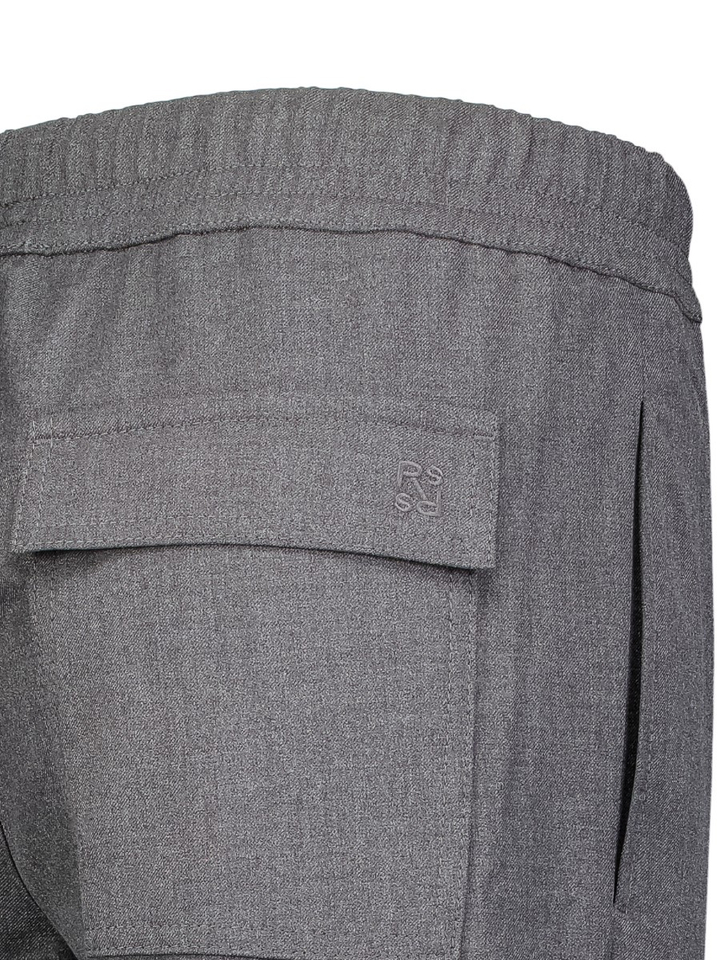 Grijze tapered fit jogger broek met elastiek Mara Tapered Rosner 