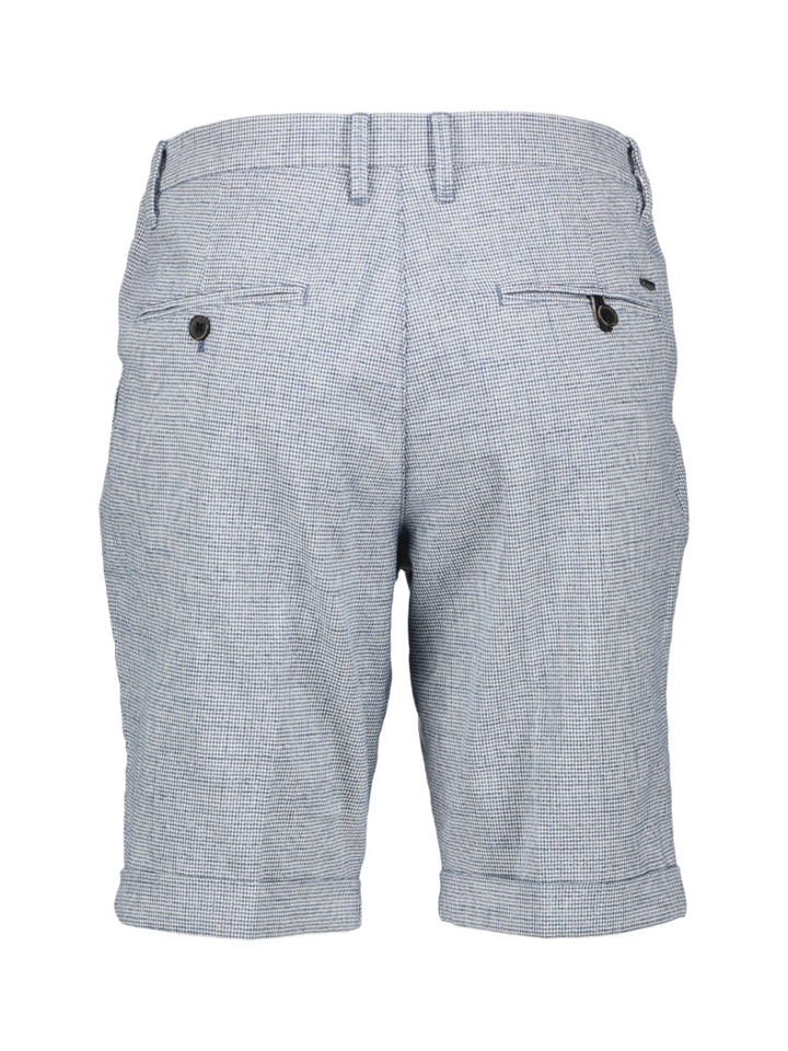 Blauw geruite short Zilton 
