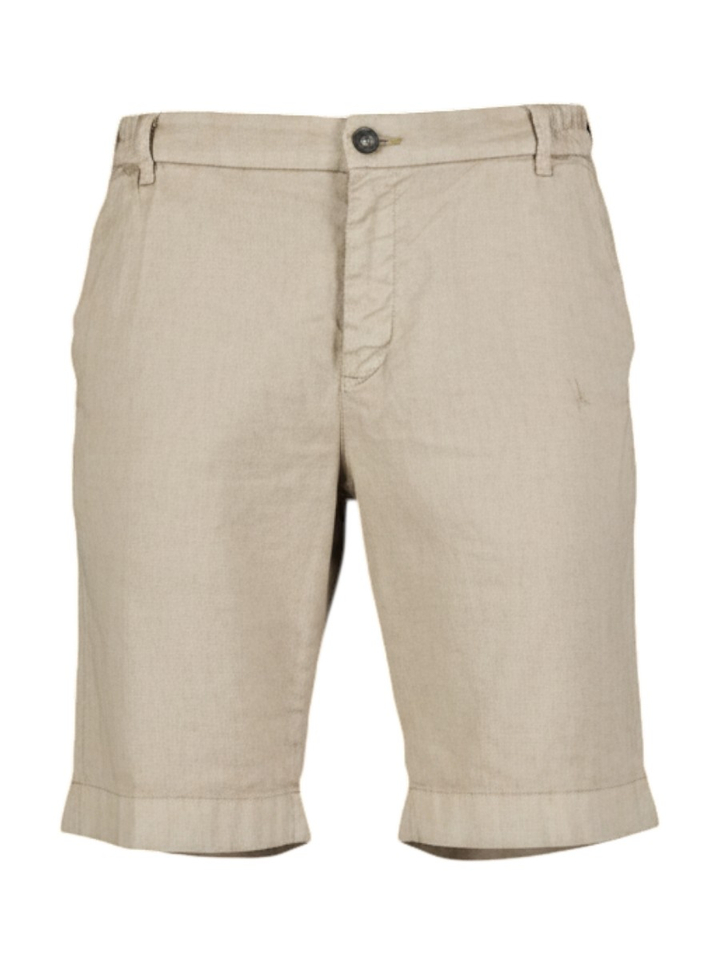 Beige short met linnen Kane Zilton 