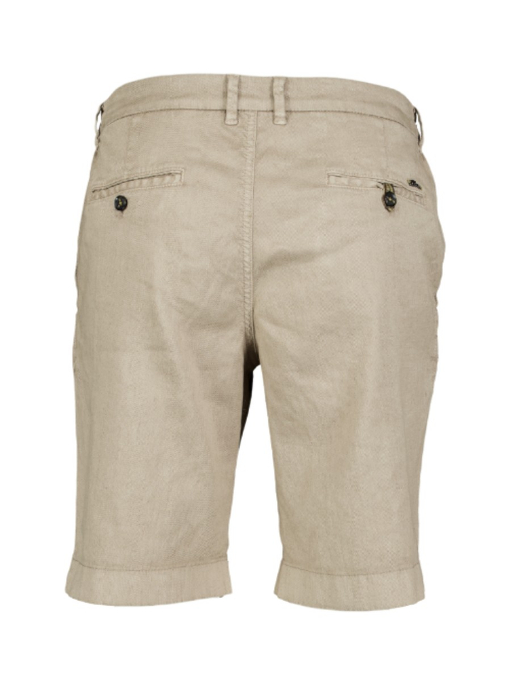 Beige short met linnen Kane Zilton 