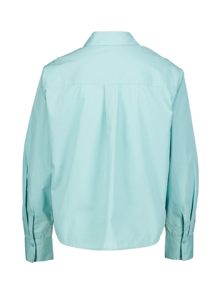 Aqua blauwe bloes met bloemendetail Marie Mero