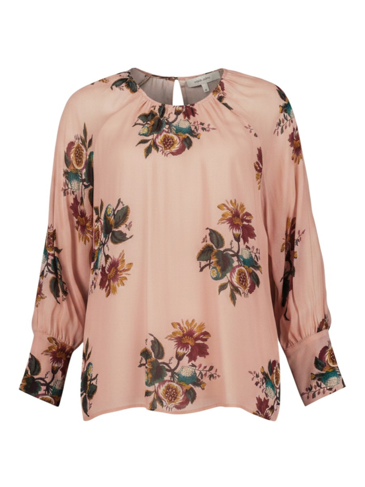 Roze blouse met bloemenprint Marie Mero