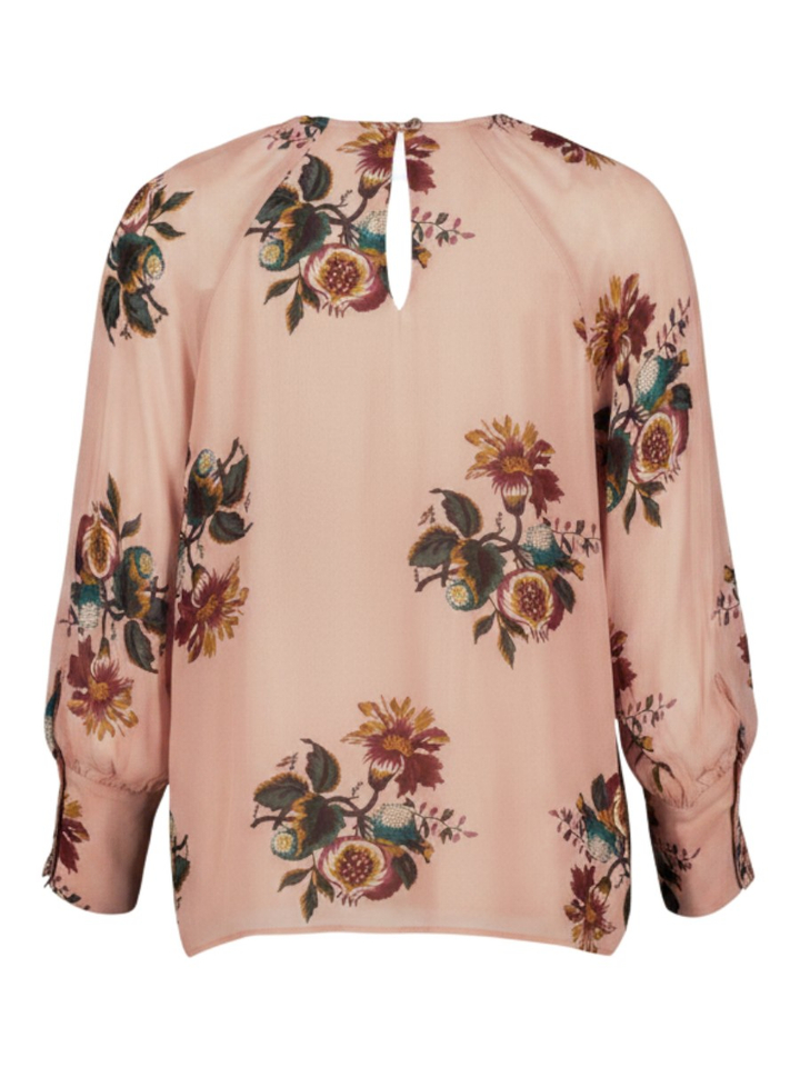 Roze blouse met bloemenprint Marie Mero